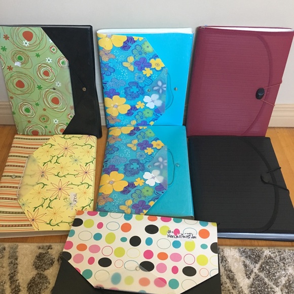 Other - 7 assorted accordion file folders Other - 7 assorted accordion file folders